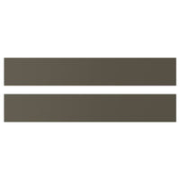 HAVSTORP drawer front, brown-beige, 60x10 cm, 2 pack