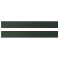 HAVSTORP drawer front, deep green, 80x10 cm, 2 pack