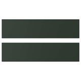 HAVSTORP drawer front, deep green, 40x10 cm, 2 pack
