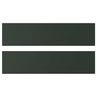 HAVSTORP drawer front, deep green, 40x10 cm, 2 pack