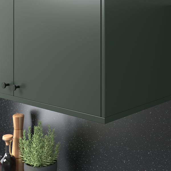 HAVSTORP rounded deco strip/moulding, deep green, 221 cm