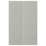 HAVSTORP 2-p door f corner base cabinet set, light grey, 25x80 cm