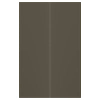 HAVSTORP 2-p door f corner base cabinet set, brown-beige, 25x80 cm