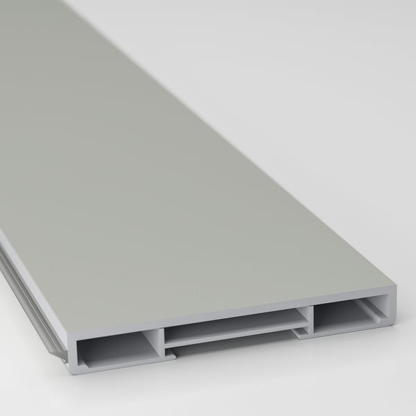 HAVSTORP plinth, light grey, 220x8 cm
