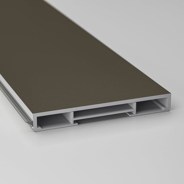 HAVSTORP plinth, brown-beige, 220x8 cm