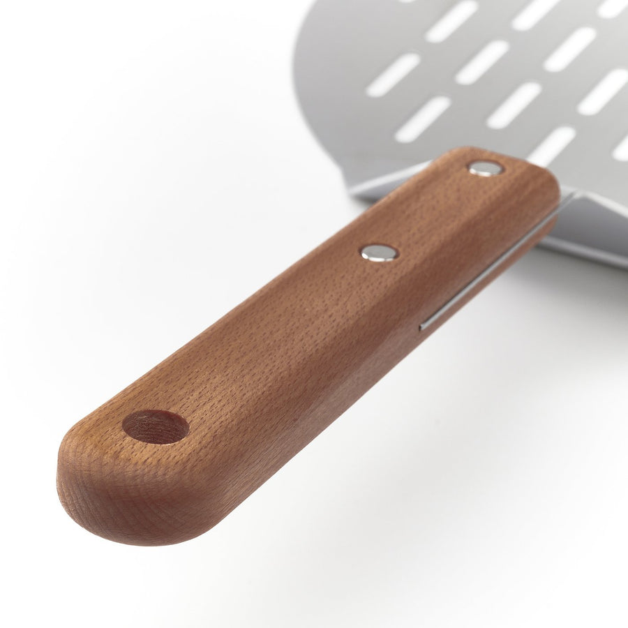 HAVSTULPAN pizza shovel, stainless steel/beech, 57x31 cm