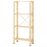 HEJNE 1 section, with end protectors/pine, 78x31x172 cm
