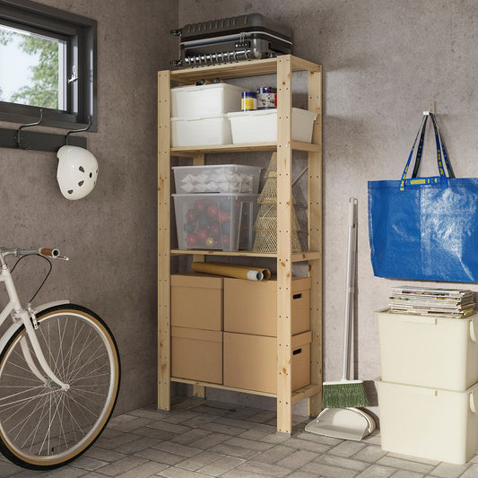 HEJNE 1 section, with end protectors/pine, 78x31x172 cm