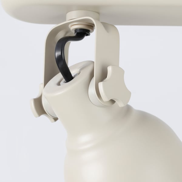 HEKTAR ceiling track, 3-spots, beige, 9 cm