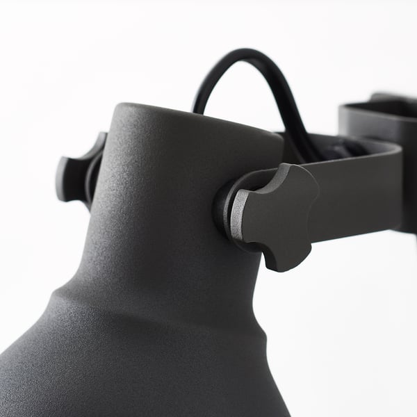 HEKTAR wall/clamp spotlight, dark grey, 11 cm