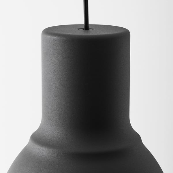 HEKTAR pendant lamp, dark grey, 22 cm