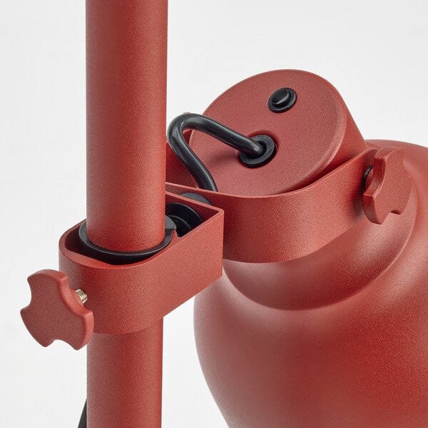 Ikea HEKTAR - Floor lamp with 3 spotlights, brown-red