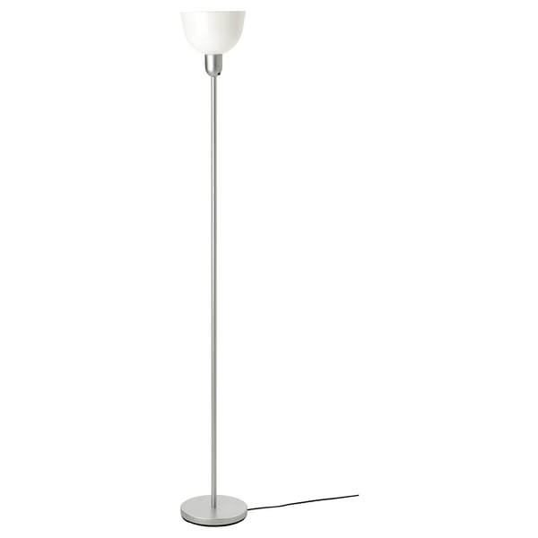 HEKTOGRAM floor uplighter, silver-colour/white, 22 cm
