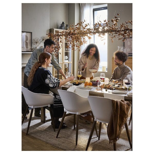 Ikea HELGEÖ - Decorating rod for table, black adjustable/outdoor indoor, 115/235x116 cm