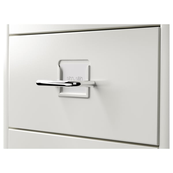 HELMER drawer unit on castors, white, 28x69 cm