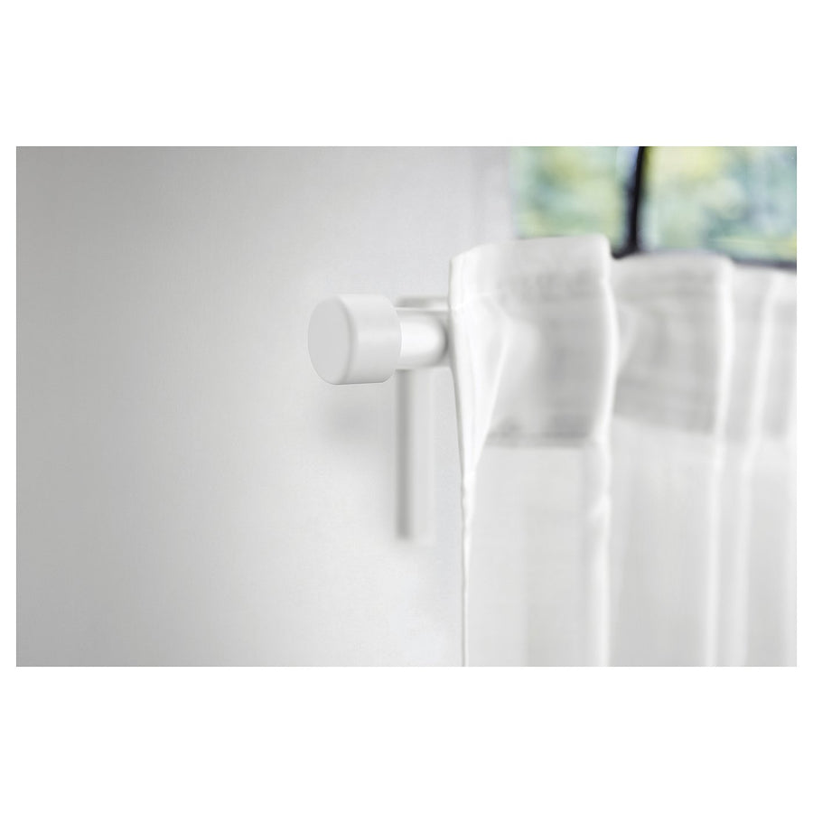 HELTUSS finials, 1 pair, white, 3.6 cm