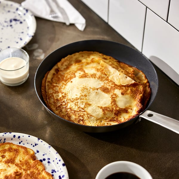 HEMKOMST frying pan, stainless steel/non-stick coating, 28 cm