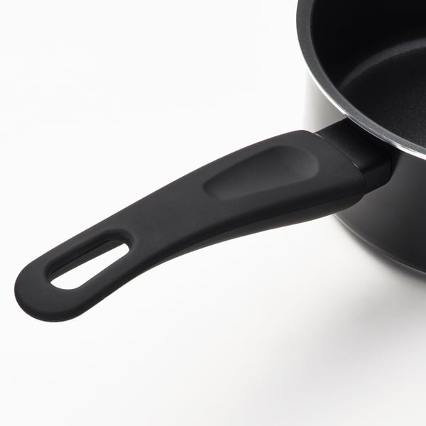 HEMLAGAD saucepan, non-stick coating black, 1 l