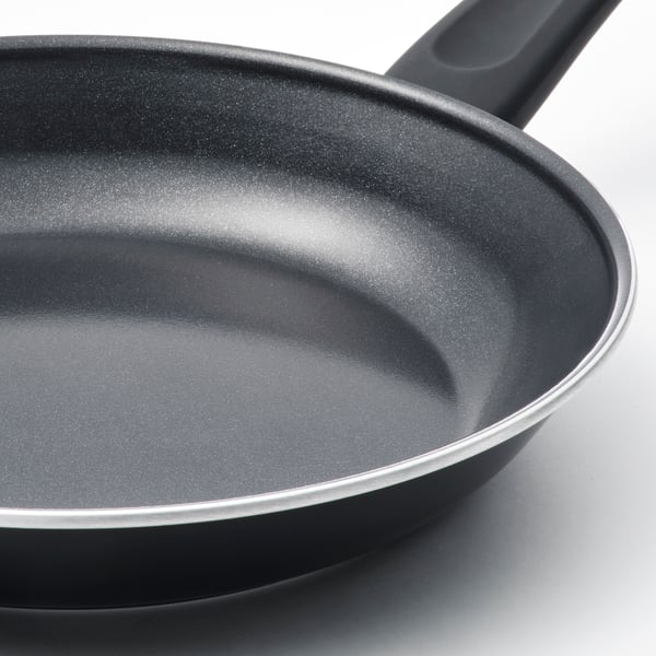 HEMLAGAD frying pan, non-stick coating black, 24 cm