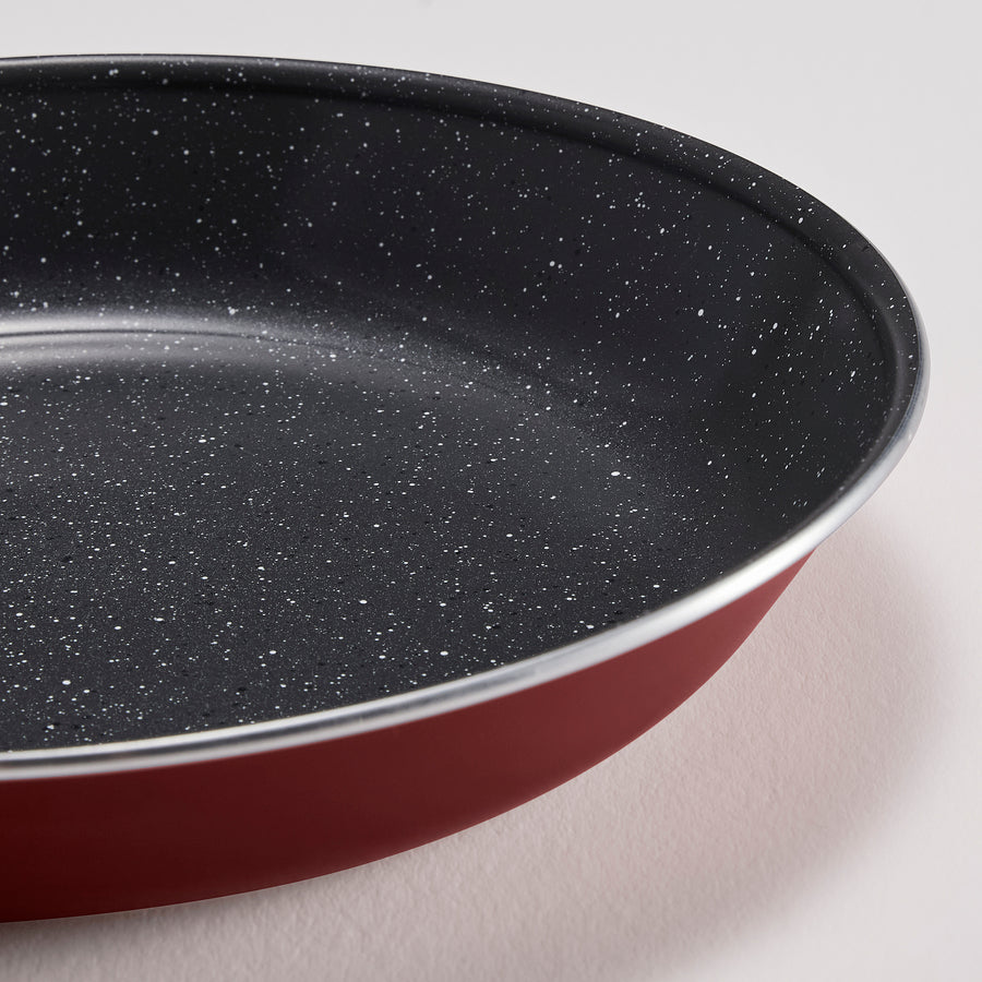 HEMLAGAD frying pan, non-stick coating red, 24 cm