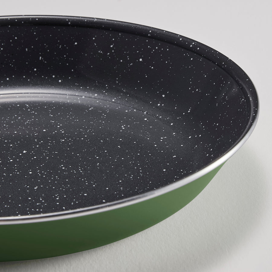 HEMLAGAD frying pan, non-stick coating green, 28 cm