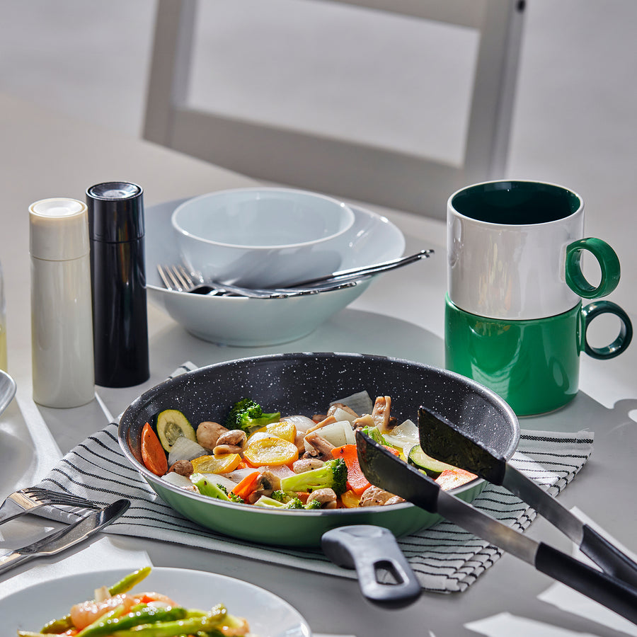 HEMLAGAD frying pan, non-stick coating green, 24 cm