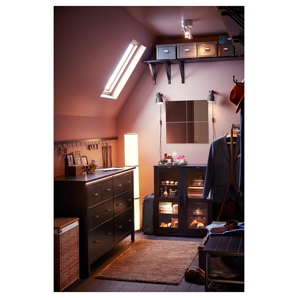 HEMNES chest of 8 drawers, black-brown, 160x96 cm