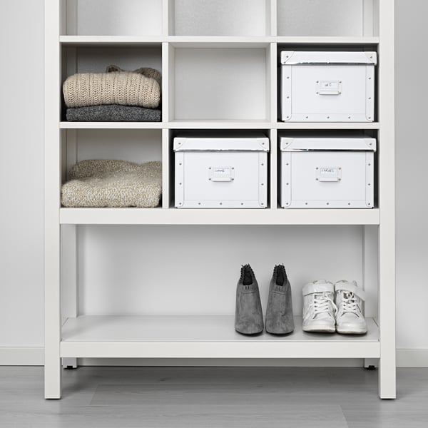 HEMNES storage unit, white stained, 99x130x37 cm