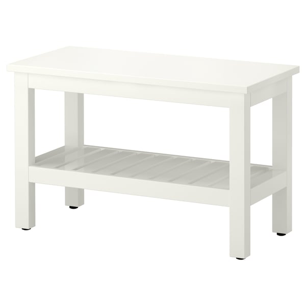 HEMNES bench, white, 83 cm