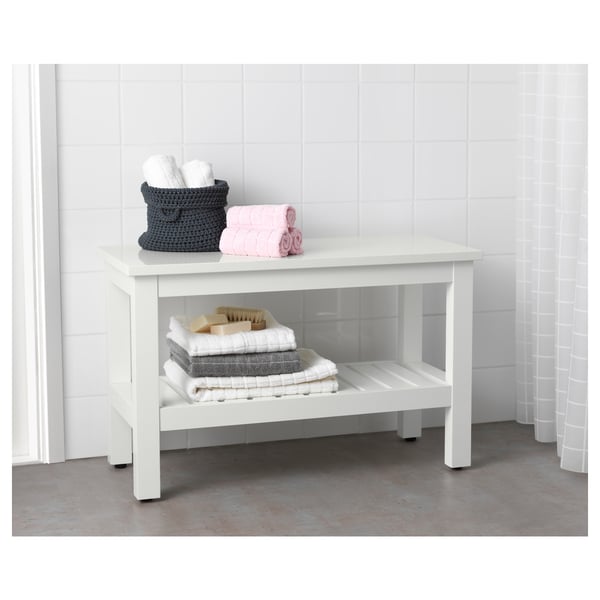 HEMNES bench, white, 83 cm