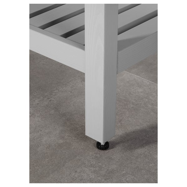 HEMNES bench, grey, 83 cm