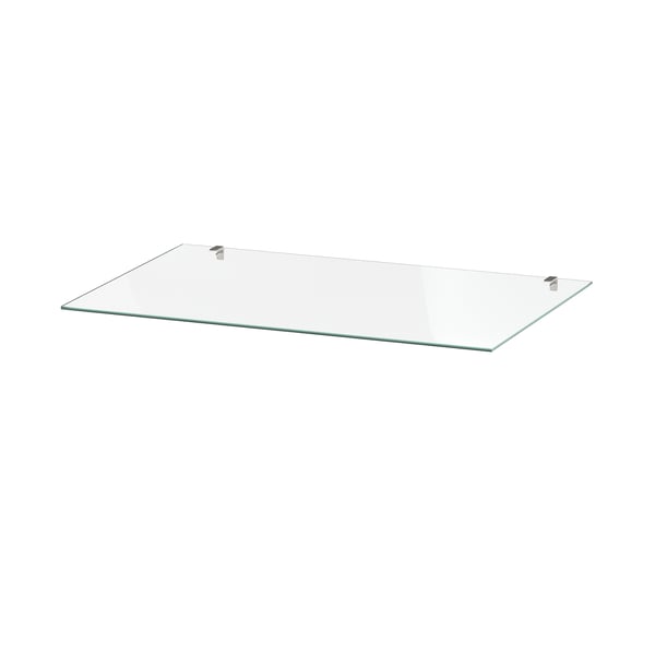 HEMNES glass top, transparent, 54x38 cm