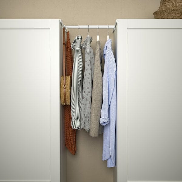 Ikea HJÄLPA - Clt rail+2 susp r+3 hks+2p fitt mnt, adjustable/white, 30-47x55 cm