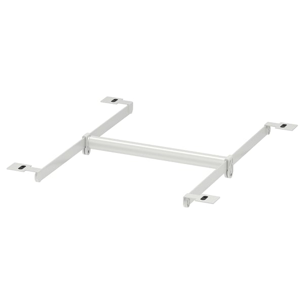 HJÄLPA clth rail+2 susp rail+2 pck fitting, adjustable/white, 30-47x55 cm