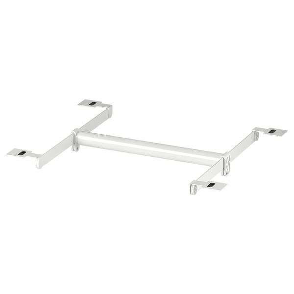 HJÄLPA clth rail+2 susp rail+2 pck fitting, adjustable/white, 30-47x40 cm