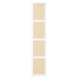 HÖGADAL door, white/woven bamboo, 40x192 cm