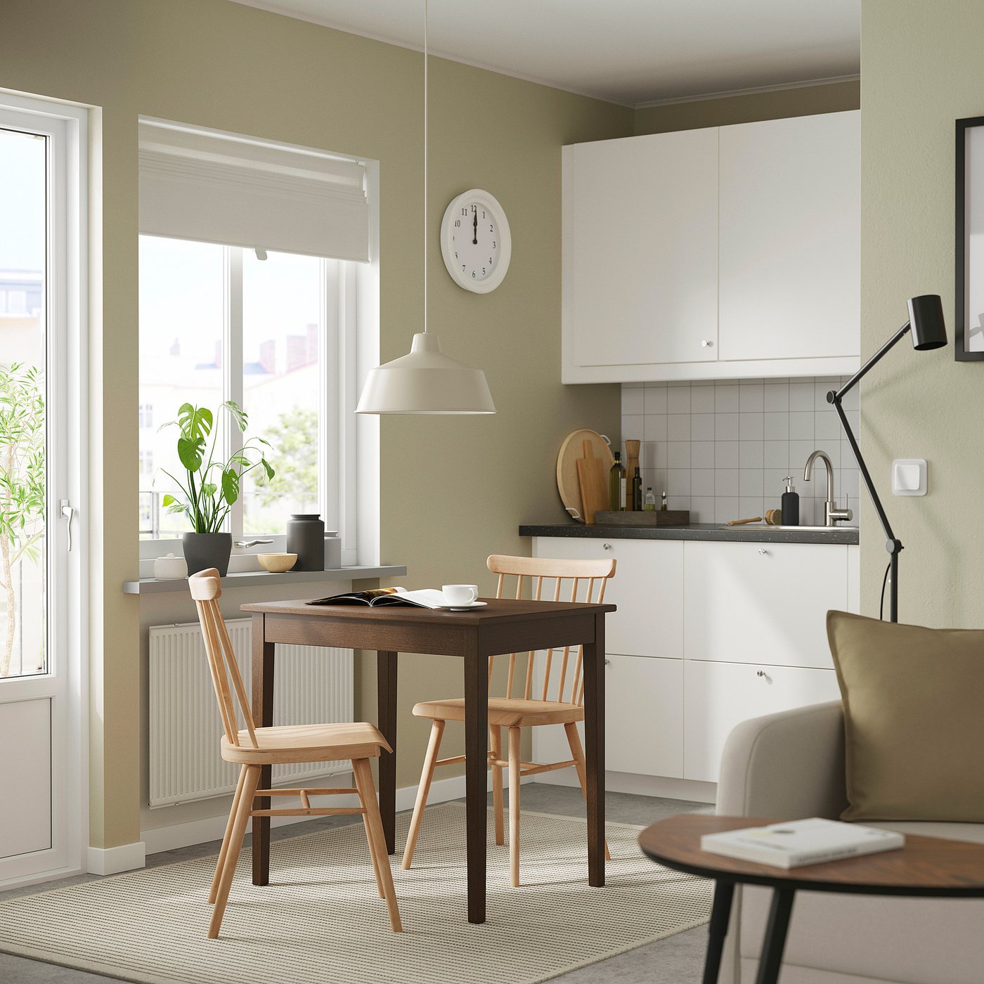 HÖGVED chair, birch veneer, 40x86x51 cm