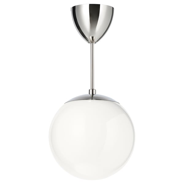HÖLJES pendant downlighter, white, 25 cm