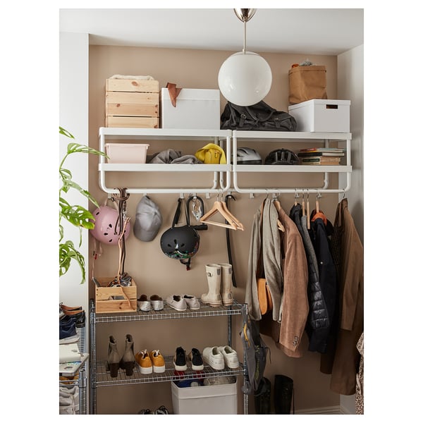 HÖLJES pendant downlighter, white, 25 cm