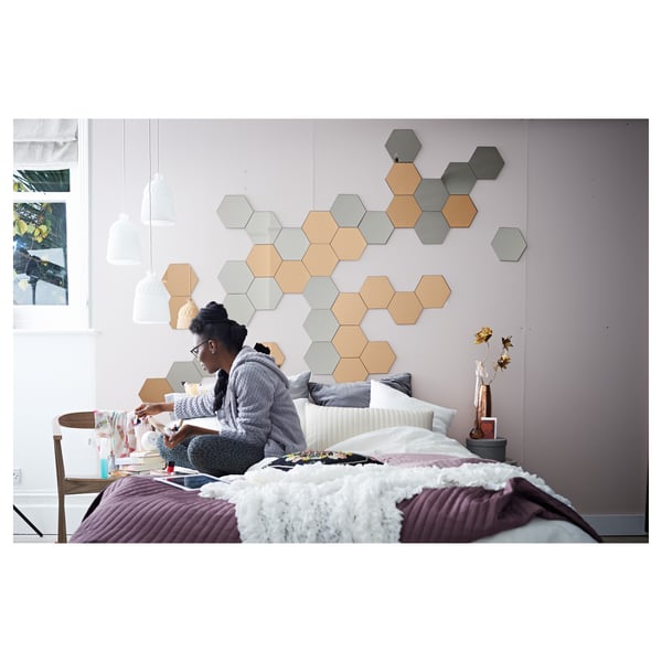 HÖNEFOSS mirror, 18x21 cm, 10 pack