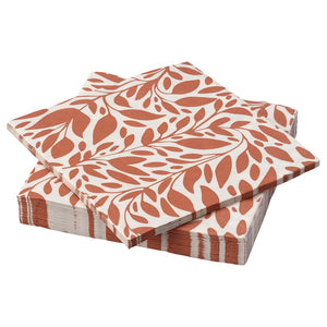 HÖSTAGILLE paper napkin, orange, 33x33 cm, 30 pack