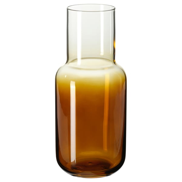 HÖSTAGILLE vase, brown, 21 cm