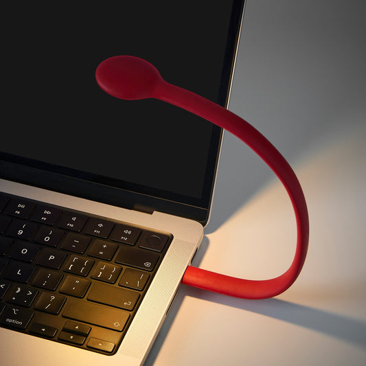 HÖSTULOTA LED USB lamp, red, 30 cm