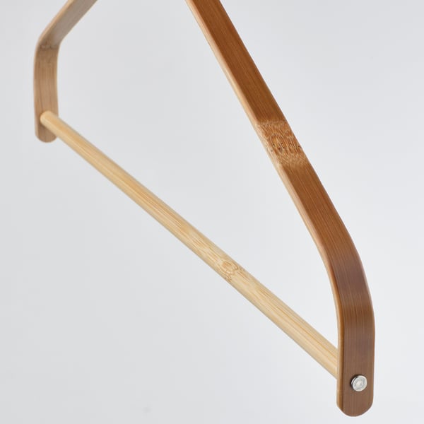 HÖSVANS hanger, bamboo, 40 cm, 5 pack