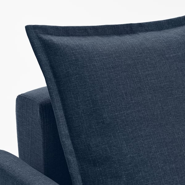 HOLMSUND 3-seat sofa bed, Kilanda dark blue, 201x231 cm