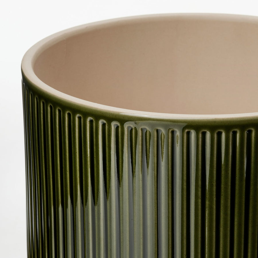 HONUNGSPALM plant pot, in/outdoor/green, 19 cm