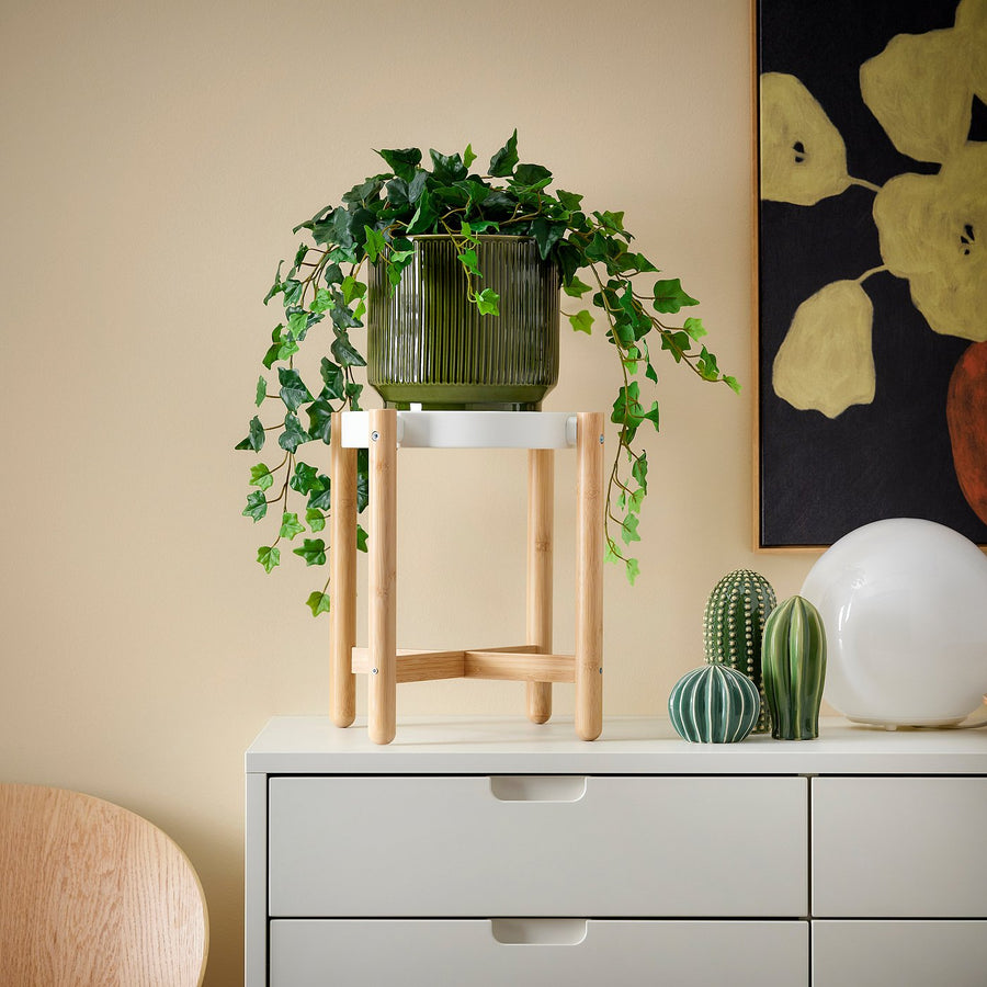 HONUNGSPALM plant pot, in/outdoor/green, 19 cm