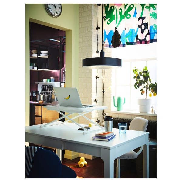 HORNFELS extension cord, yellow, 14.4x12.5 cm