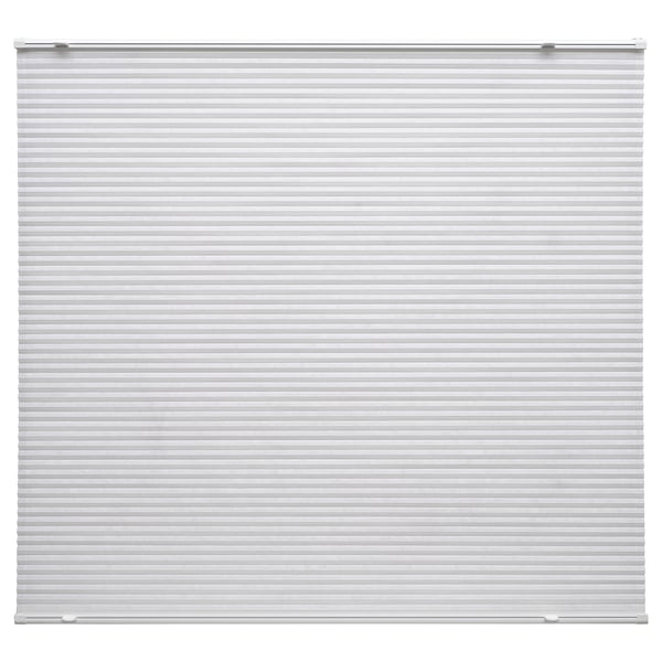HORNVALLMO pleated blind, white/top-down bottom-up, 100x130 cm
