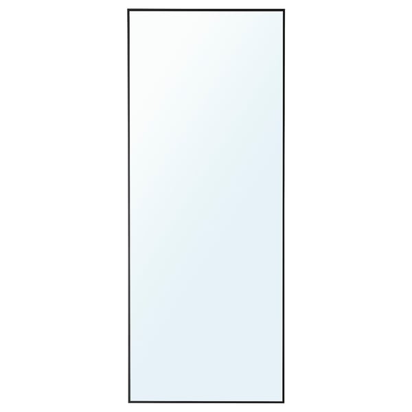 HOVET mirror, black, 78x196 cm